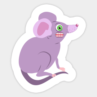 Purple Rat Sticker